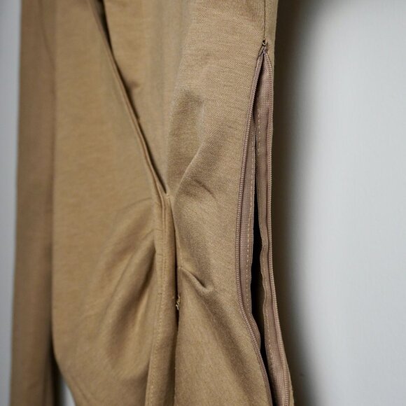 Zara Blazer-Style Drape Shirt/Jacket - Tan/Camel - Picture 6 of 7